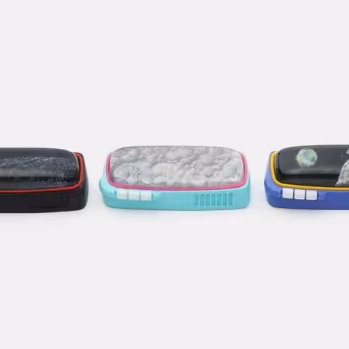 Retro TV Series – Blue Little Dot Enter Key Artisan Keycaps by Jelly Key