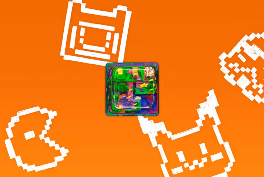 8bits Series Artisan Keycaps 060