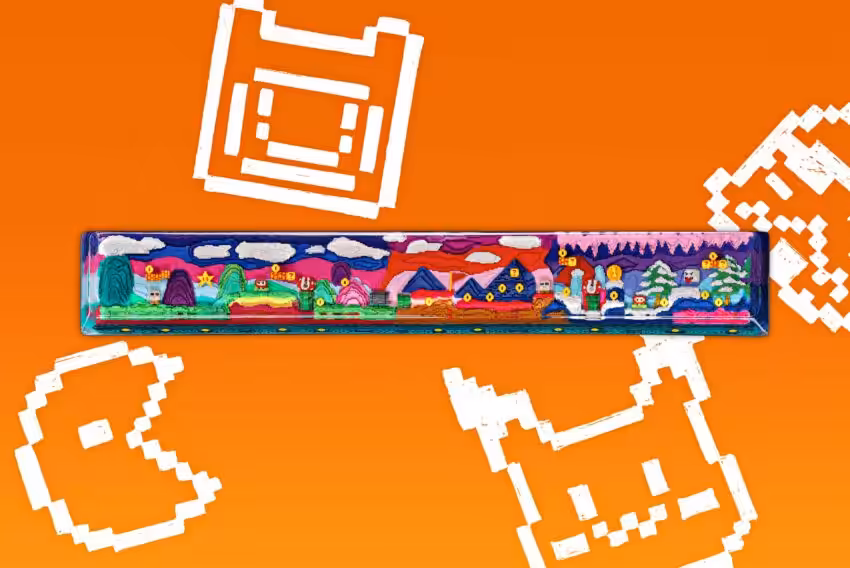 8bits Series Artisan Keycaps 070
