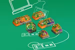 8bits Series Artisan Keycaps 128
