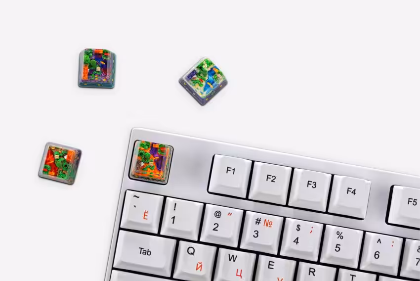8bits Series Artisan Keycaps 144