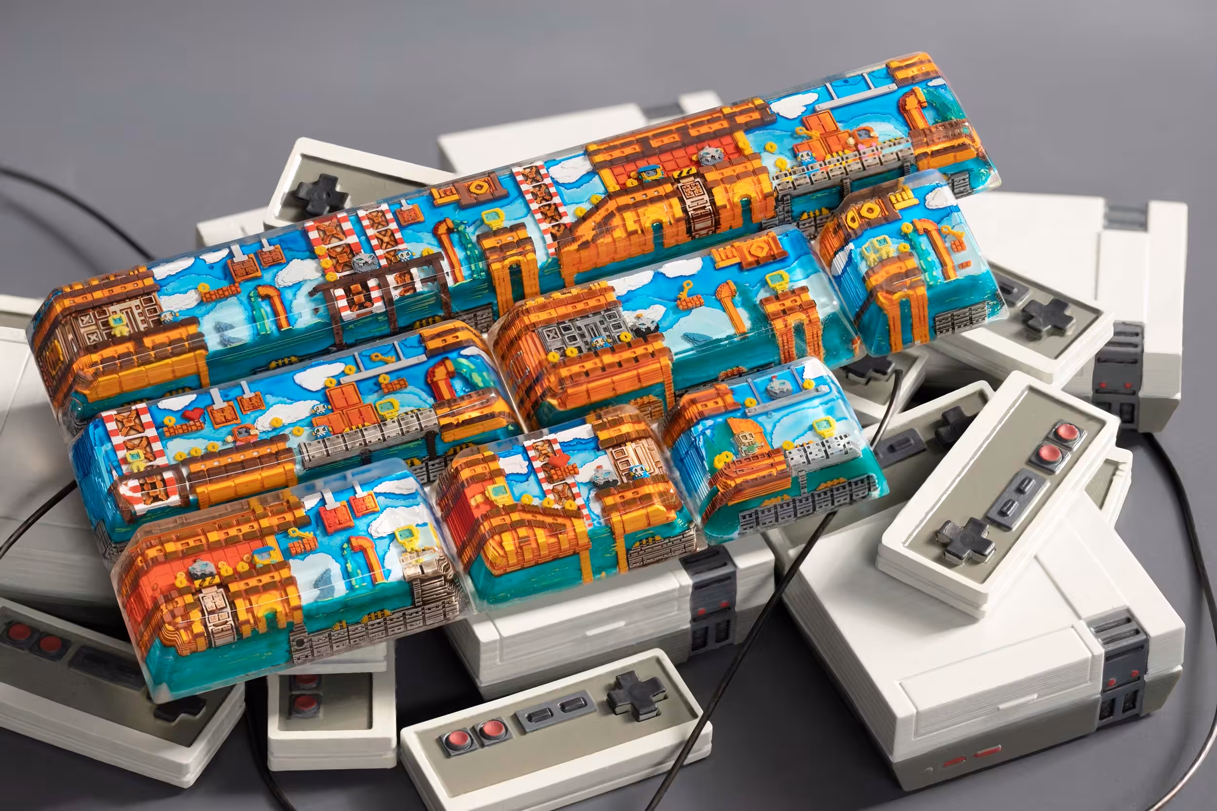 8bits series artisan keycaps 2040