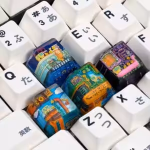 8bits series artisan keycaps 2050