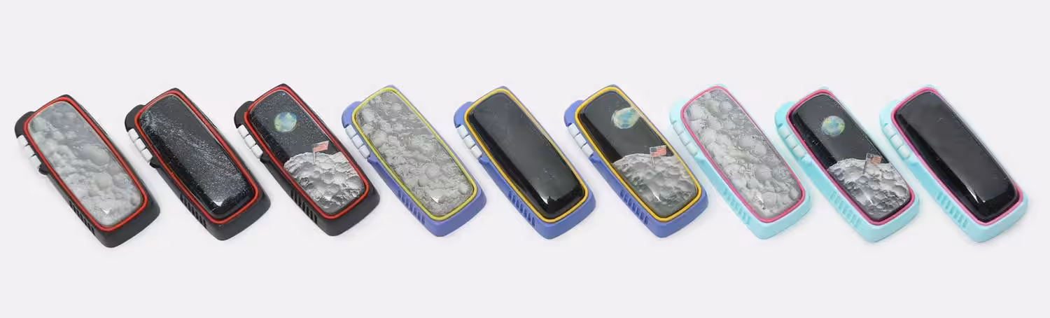 Retro TV Series – Blue Little Dot Enter Key Artisan Keycaps by Jelly Key