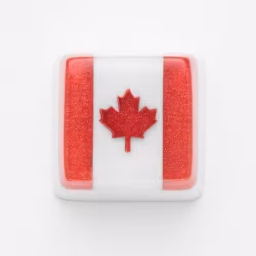 Canada Flag artisan keycap by Jelly Key