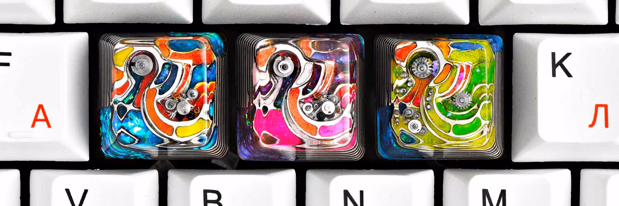 Artifact series – Cities of tomorrow artisan keycaps by Jelly Key