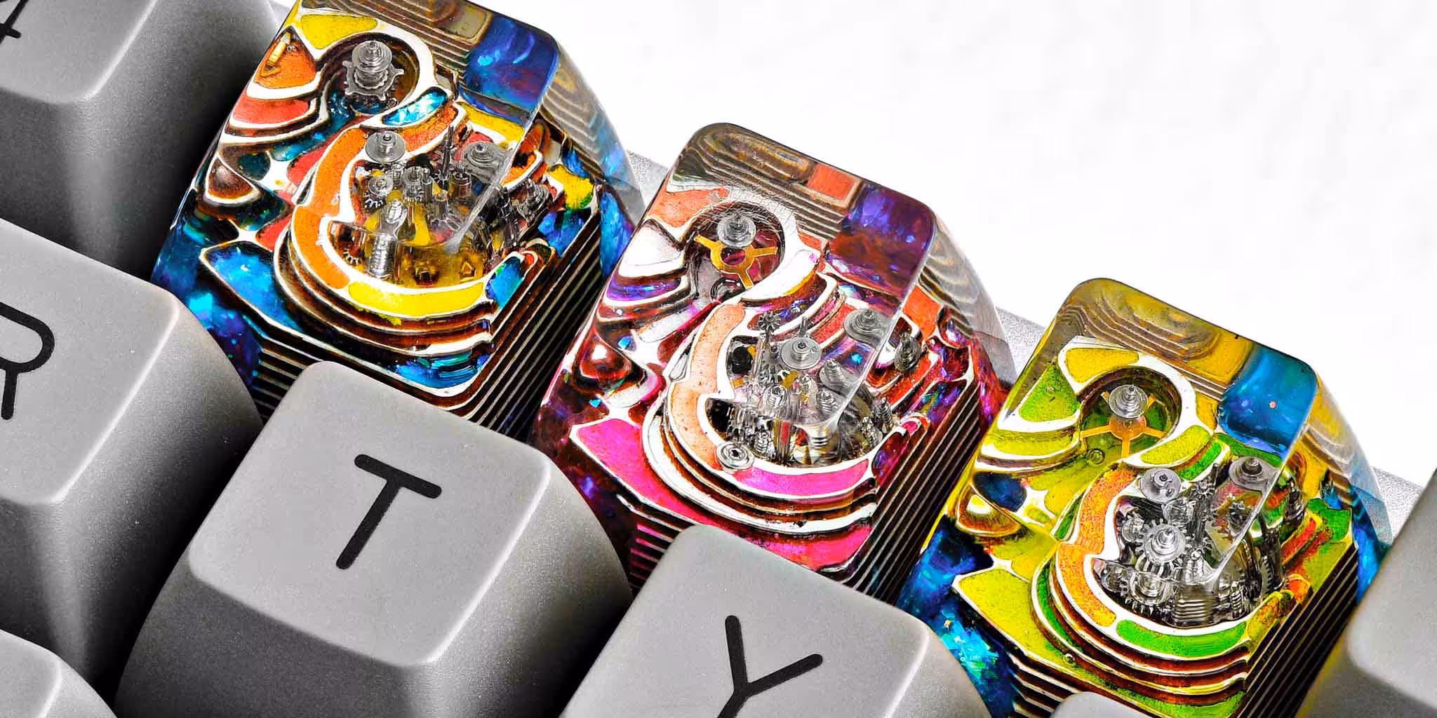 Artifact series – Cities of tomorrow artisan keycaps by Jelly Key