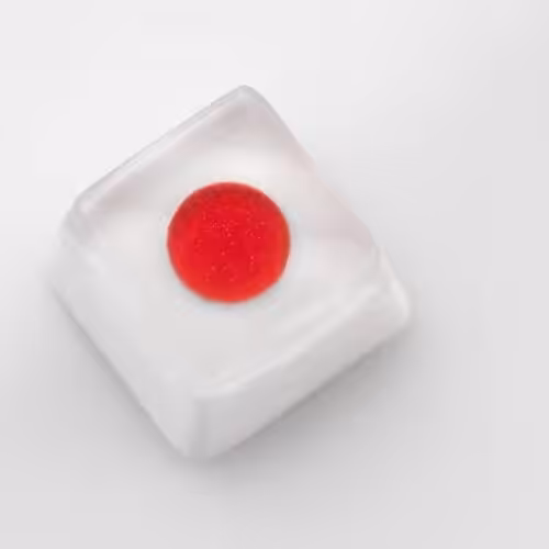 Japan Flag artisan keycaps by Jelly Key
