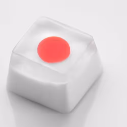 Japan Flag artisan keycaps by Jelly Key
