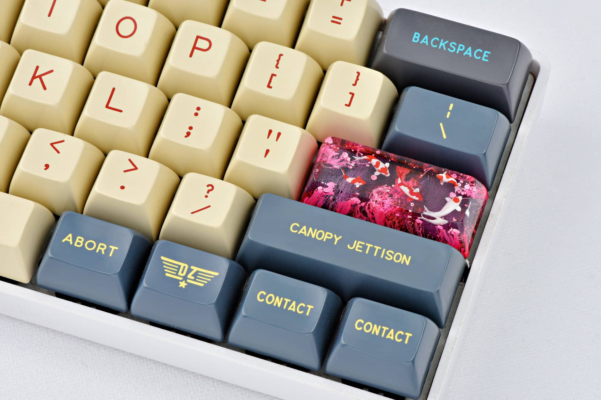 Zen Pond Spacebar/Enter/Shift artisan keycaps - Jelly Key