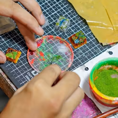 The Making of Jelly Key Shangri La Flows artisan keycap
