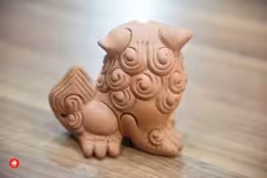 Guardian of the East clay figure