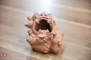 Guardian of the East clay figure