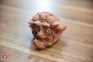 Guardian of the East clay figure