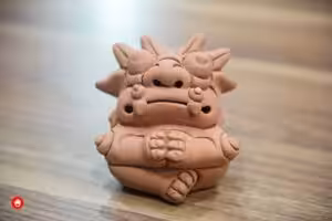 Guardian of the East clay figure