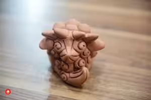 Guardian of the East clay figure