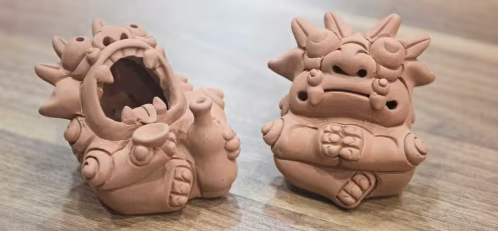 Guardian of the East clay figure