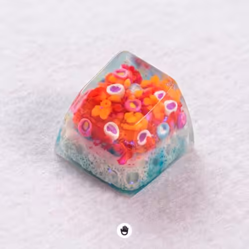 The Immense Ocean series – World of Coral artisan keycaps by Jelly Key