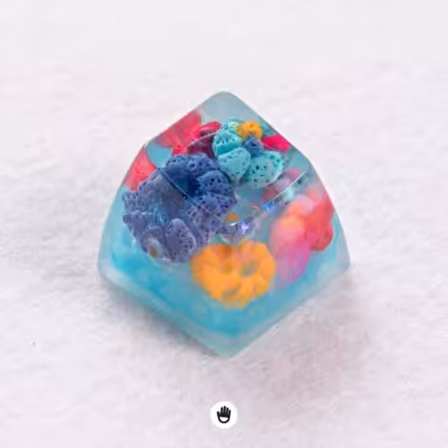 The Immense Ocean series – World of Coral artisan keycaps by Jelly Key