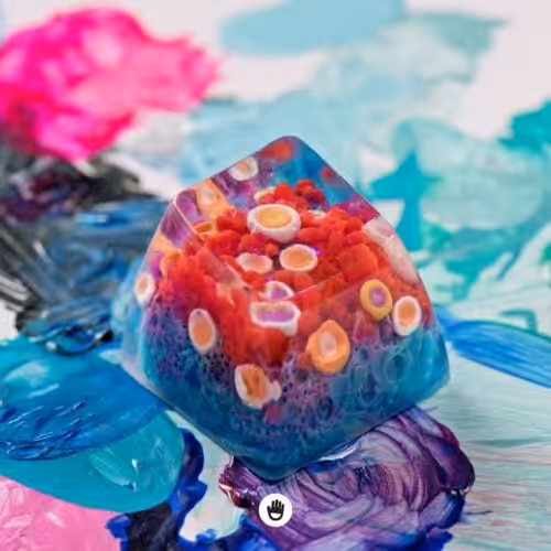 The Immense Ocean series – World of Coral artisan keycaps by Jelly Key