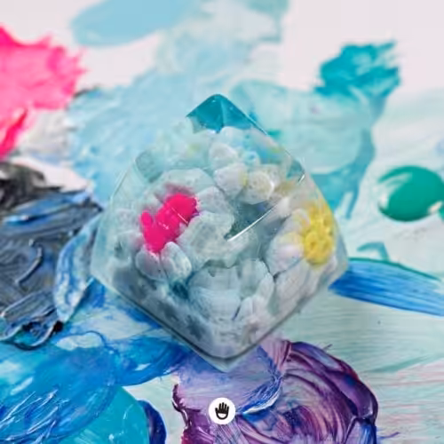 The Immense Ocean series – World of Coral artisan keycaps by Jelly Key