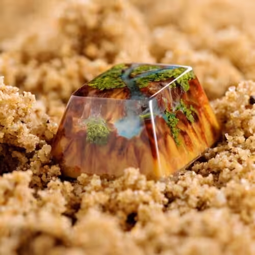 Shangri La Flows artisan keycap series by Jelly Key