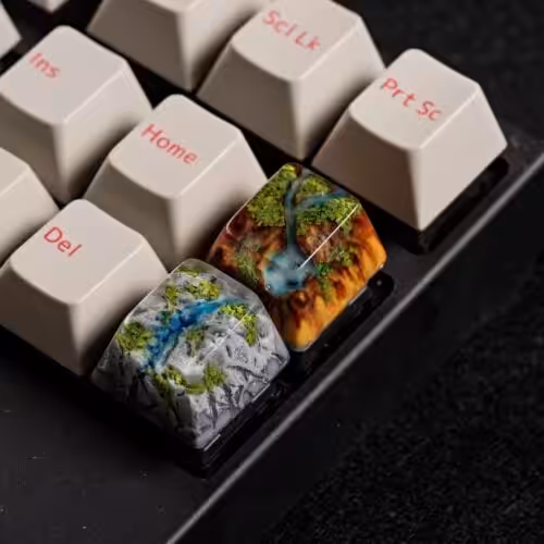 Shangri La Flows artisan keycap series by Jelly Key