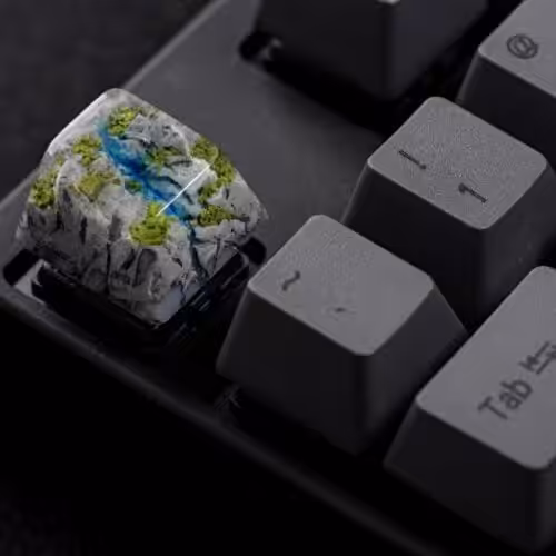 Shangri La Flows artisan keycap series by Jelly Key