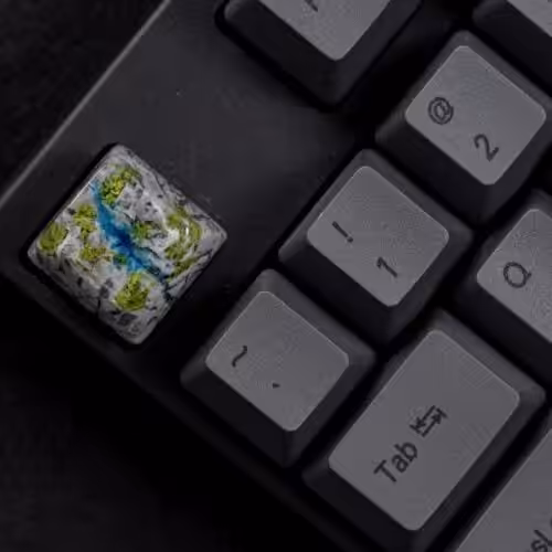 Shangri La Flows artisan keycap series by Jelly Key