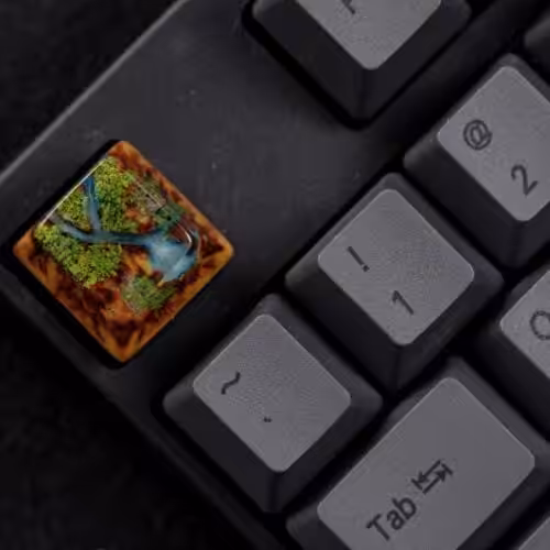 Shangri La Flows artisan keycap series by Jelly Key