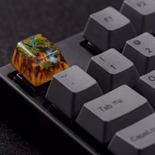Shangri La Flows artisan keycap series by Jelly Key