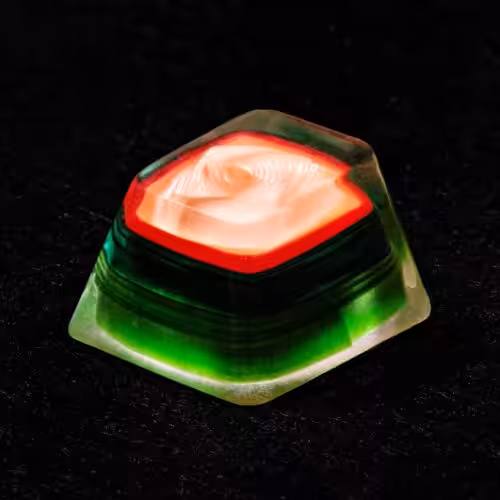 JingleKey artisan keycap by Jelly Key
