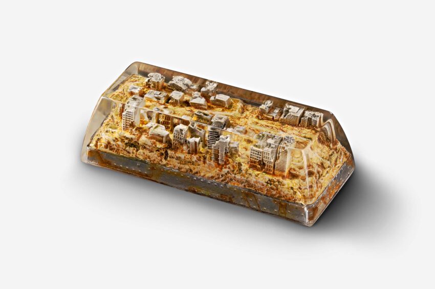 Lost cities 2 - City of Catastrophe artisan keycap - Jelly Key