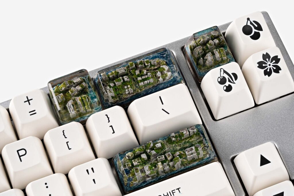 Lost cities 2 - City of Catastrophe artisan keycap - Jelly Key