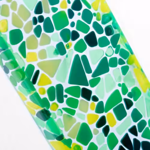 Serenity – Mosaic keyboard case - artisan keycap by Jelly Key