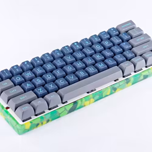 Serenity – Mosaic keyboard case - artisan keycap by Jelly Key