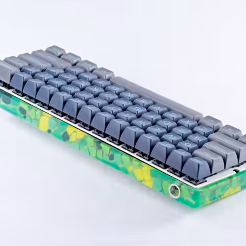 Serenity – Mosaic keyboard case - artisan keycap by Jelly Key