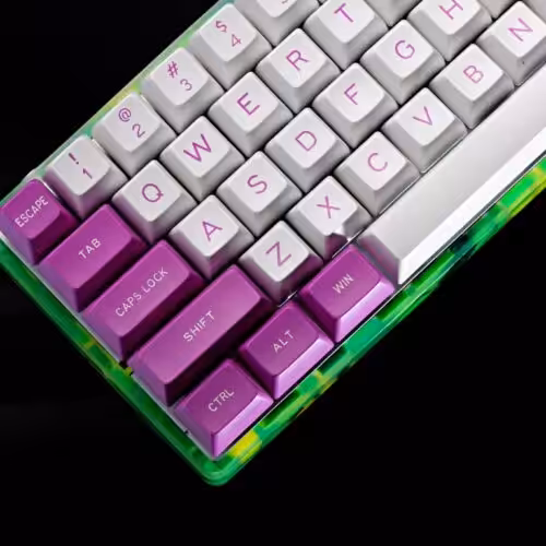 Serenity – Mosaic keyboard case - artisan keycap by Jelly Key