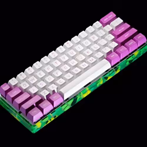 Serenity – Mosaic keyboard case - artisan keycap by Jelly Key