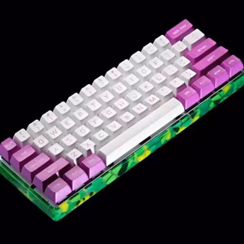 Serenity – Mosaic keyboard case - artisan keycap by Jelly Key