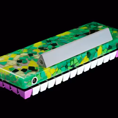Serenity – Mosaic keyboard case - artisan keycap by Jelly Key