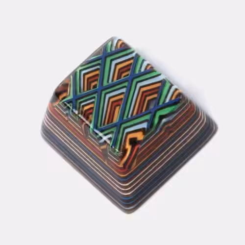 Artifact Series – Lozenge Valleys Keycap by Jelly Key
