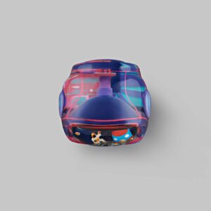 retro tv series – life on planets artisan keycap 012