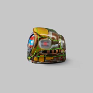 retro tv series – life on planets artisan keycap 046
