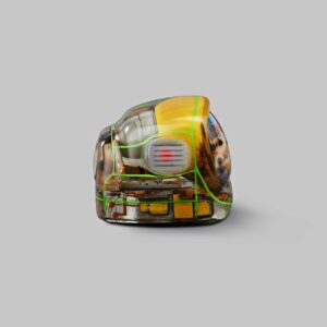 retro tv series – life on planets artisan keycap 047