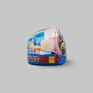 retro tv series – life on planets artisan keycap 053