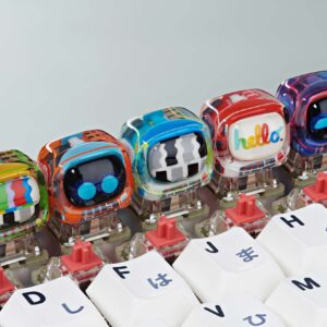 retro tv series – life on planets artisan keycap 073