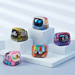 retro tv series – life on planets artisan keycap 078