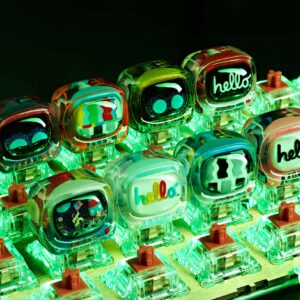 retro tv series – life on planets artisan keycap 084