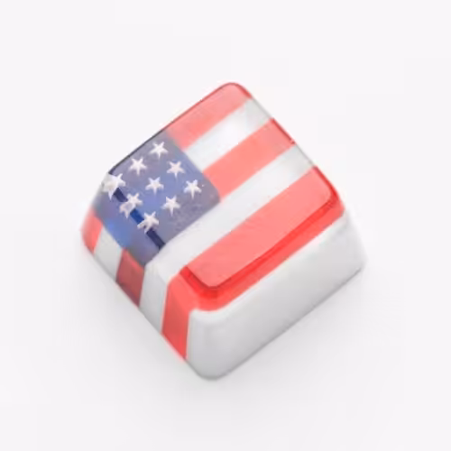 USA Flag artisan keycap by Jelly Key